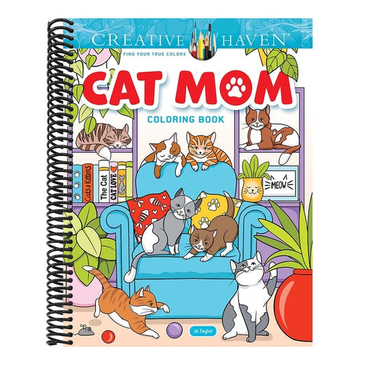 Creative Haven Cat Mom Coloring Book