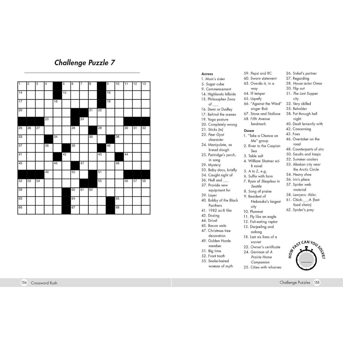 Crossword Rush: Test Your Skills and Beat the Clock with 150+ Easy to Hard Challenges
