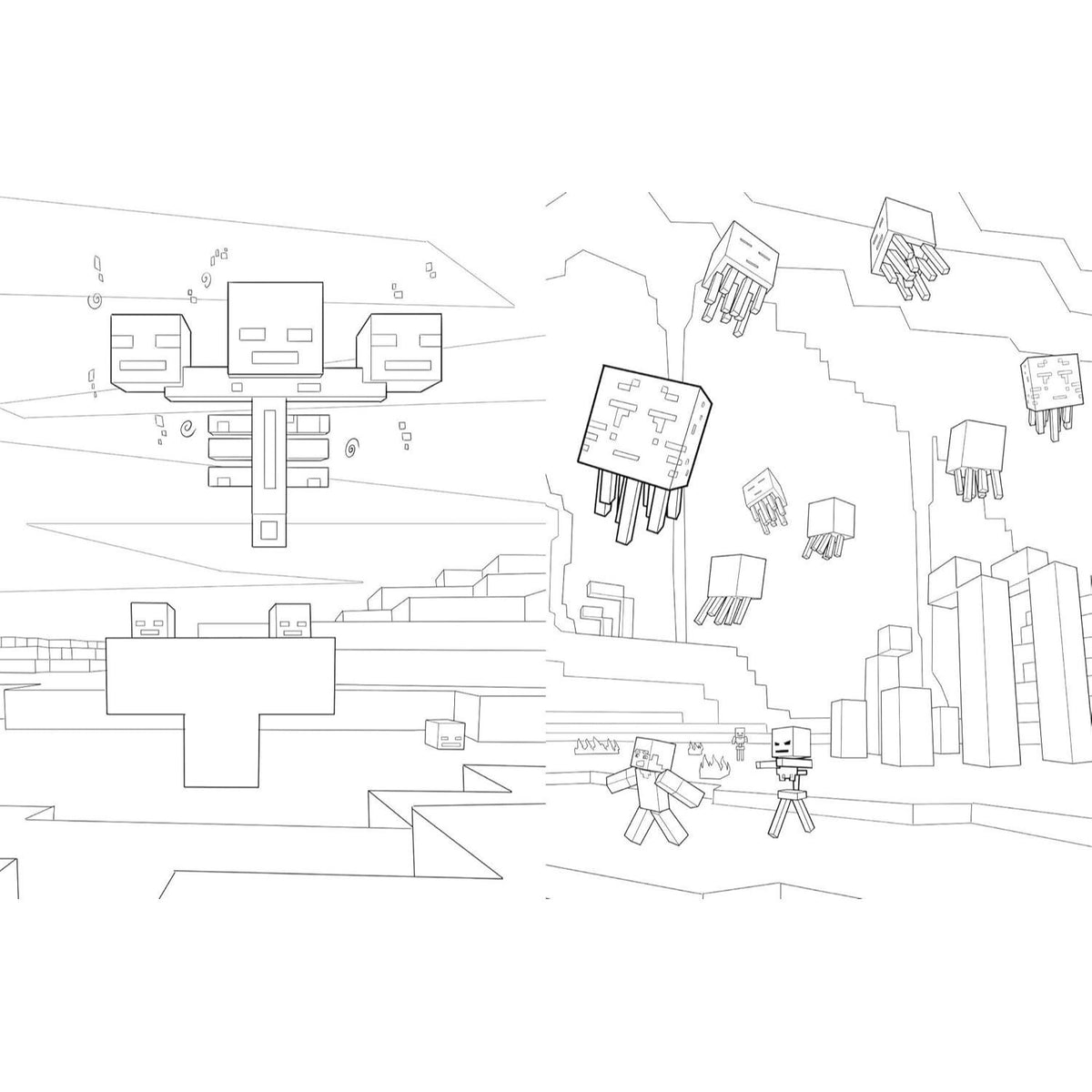 The Official Minecraft Coloring Adventures Book: Create, Explore, Color!: For Young Artists and Kids 5-10 (Spiral Bound)