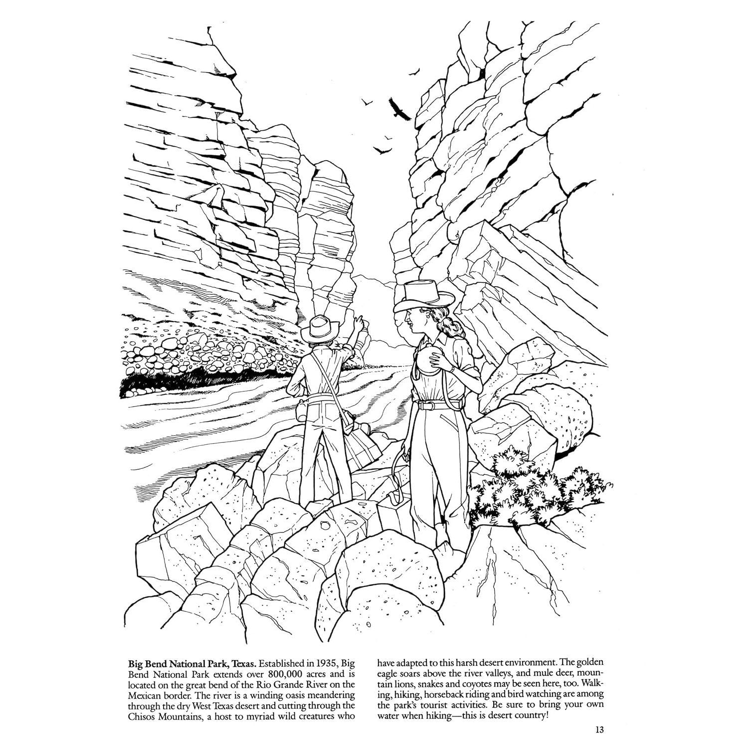 National Parks Coloring Book