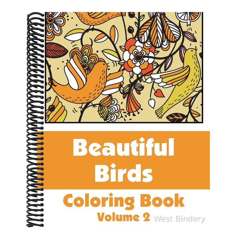 Beautiful Birds Coloring Book (Volume 2)