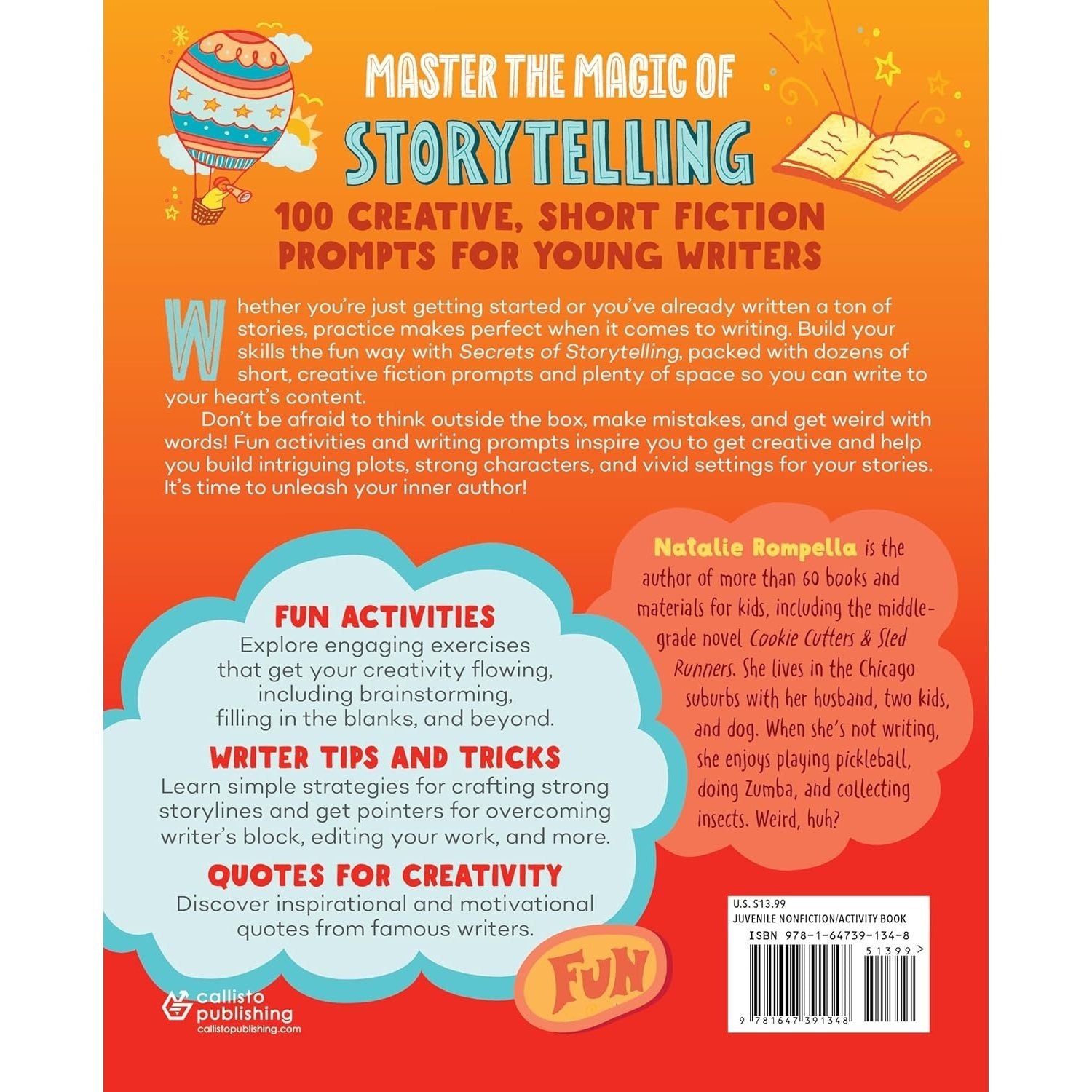 Secrets of Storytelling: A Creative Writing Workbook for Kids (Spiral Bound)