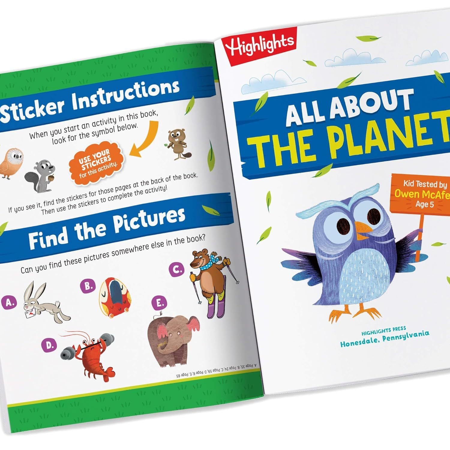 All about the Planet (Highlights All about Activity Books) (Spiral Bound)