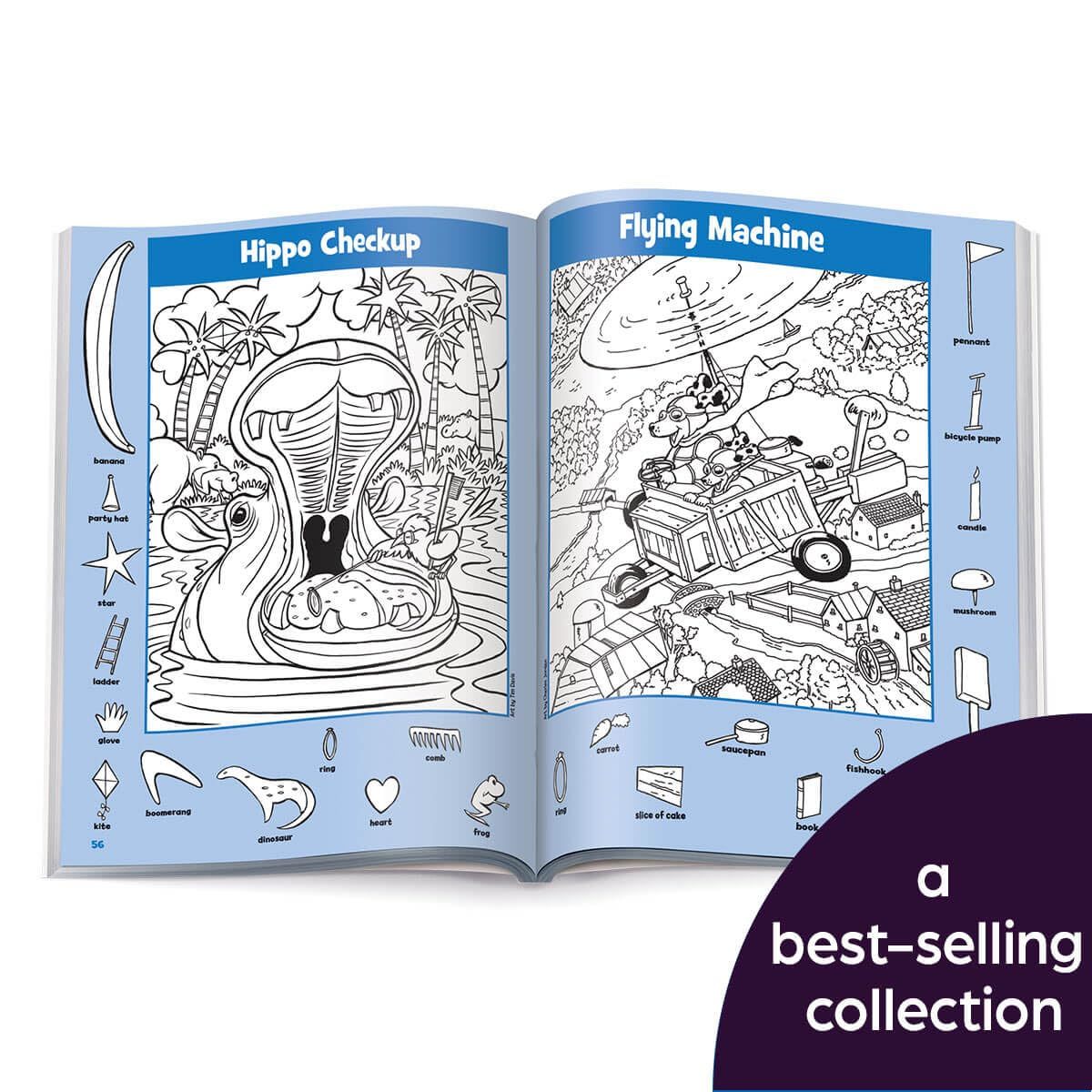 Jumbo Book of Hidden Pictures: Puzzle Activity Book for Kids Packed with More Than 200 Hidden Pictures and Funny Seek and Find Challenges for Ages 6 a (Spiral Bound)