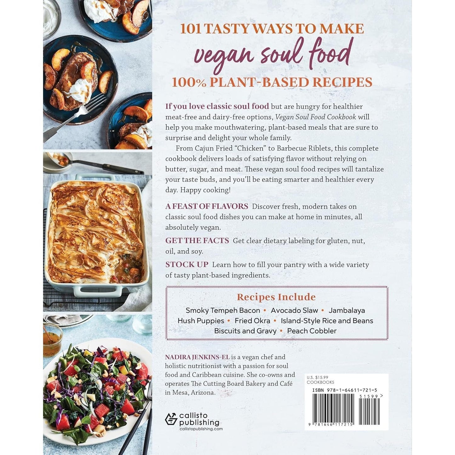 Vegan Soul Food Cookbook: Plant-Based, No-Fuss Southern Favorites (Spiral Bound)