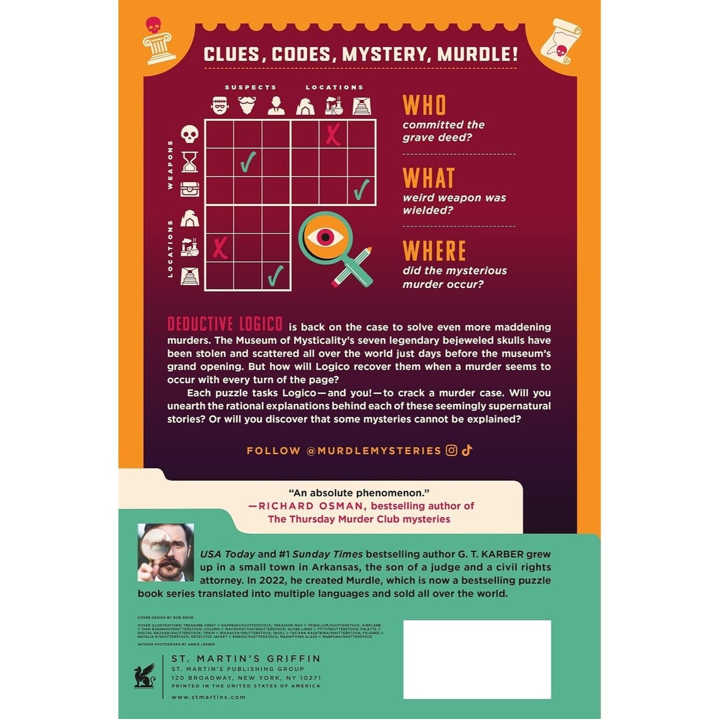 Murdle: The Case of the Seven Skulls: 64 Wildly Wicked Logic Puzzles