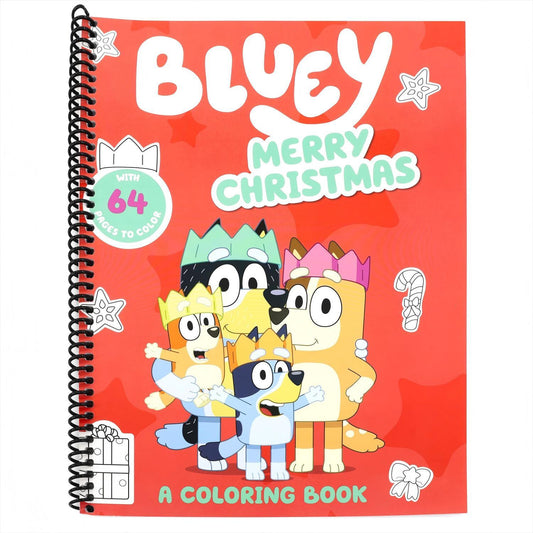 Bluey: Merry Christmas: A Coloring Book | Spiraled by Spiraling Freedom® (Spiral Bound)