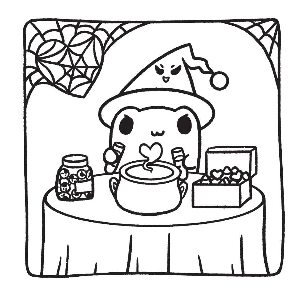 Comfy Buddies: A Creepy Sweet Coloring Book