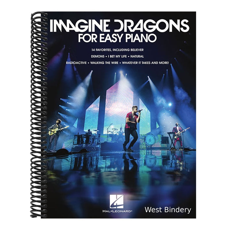 Imagine Dragons - Easy Piano Songbook 14 Hits Sheet Music with Lyrics Believer Radioactive Thunder and More Beginner Piano Arrangements by Hal Leonard