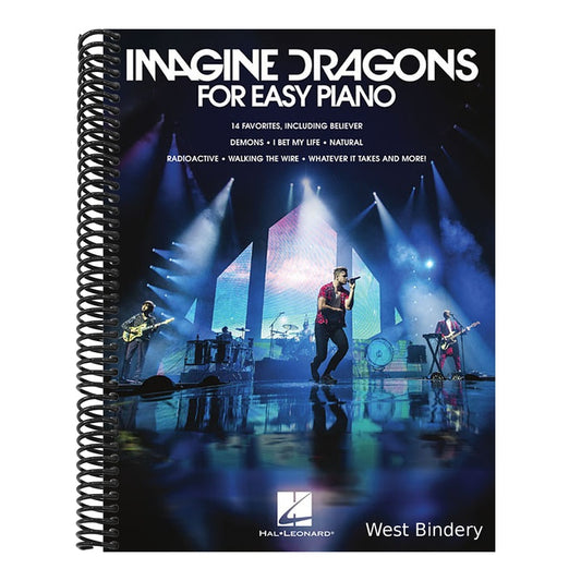 Imagine Dragons - Easy Piano Songbook 14 Hits Sheet Music with Lyrics Believer Radioactive Thunder and More Beginner Piano Arrangements by Hal Leonard