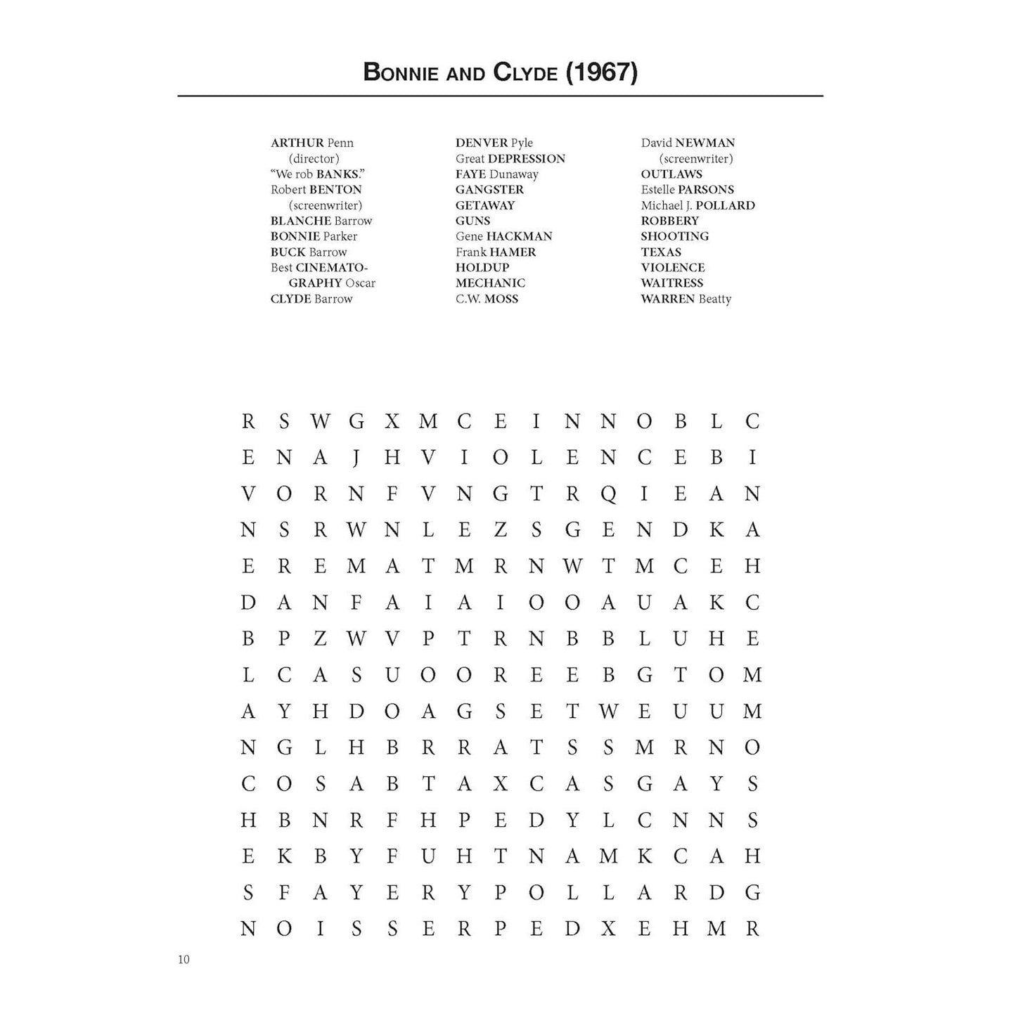 At the Movies Word Search Puzzles