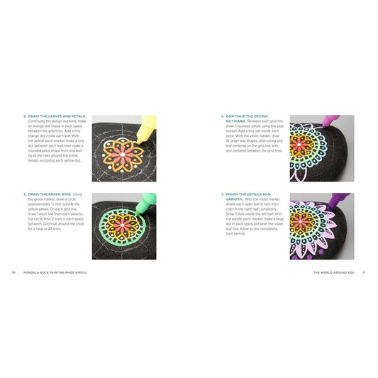 Mandala Rock Painting Made Simple: Step-By-Step Instructions for Timeless Designs