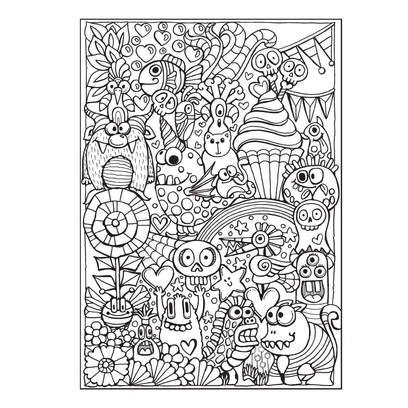Creative Haven Haunted! Coloring Book: A World of Creepy and Cute