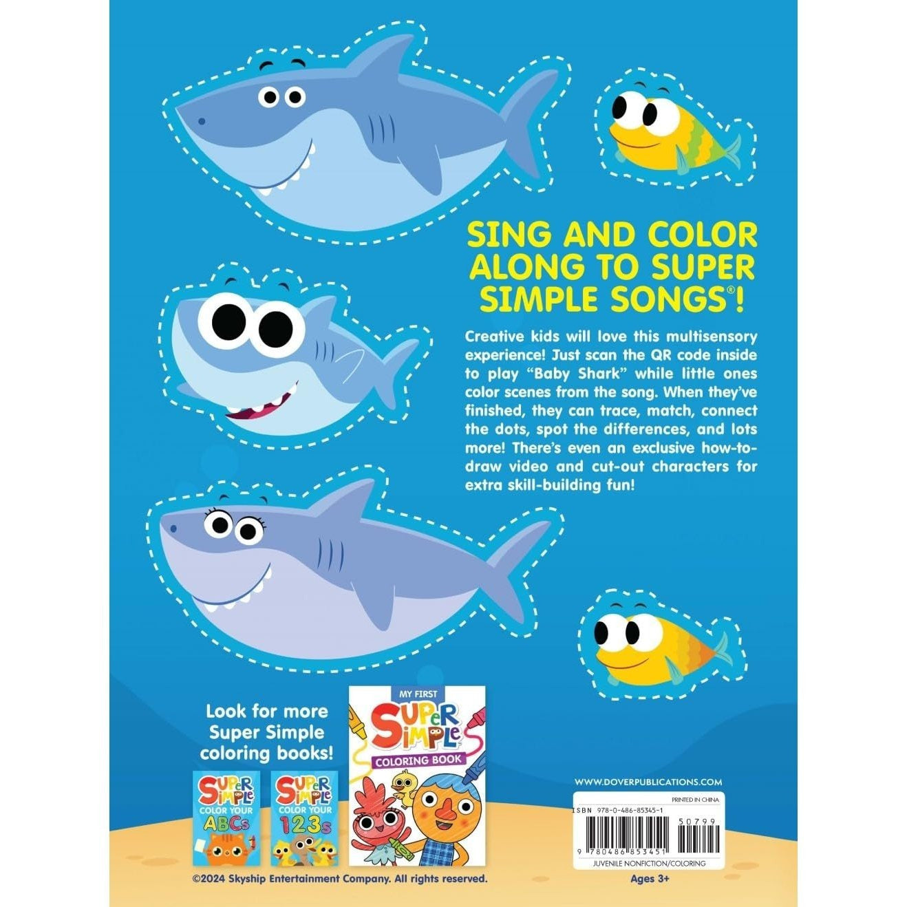Super Simple Sing & Color: Baby Shark Coloring Book