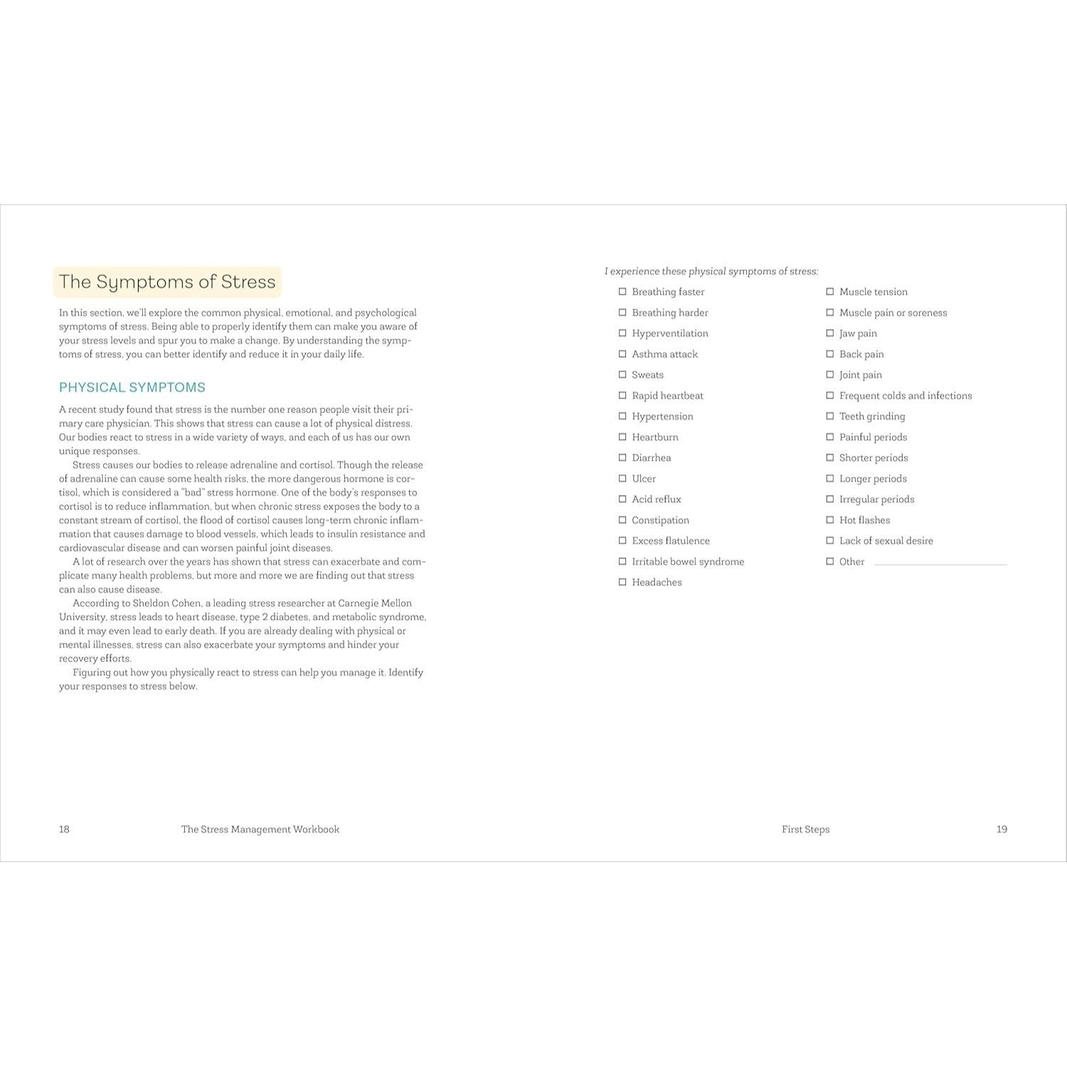 The Stress Management Workbook: De-Stress in 10 Minutes or Less