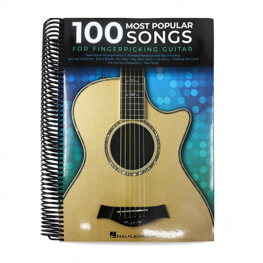 100 Most Popular Songs for Fingerpicking Guitar: Solo Guitar Arrangements in Standard Notation and T (Spiral Bound)