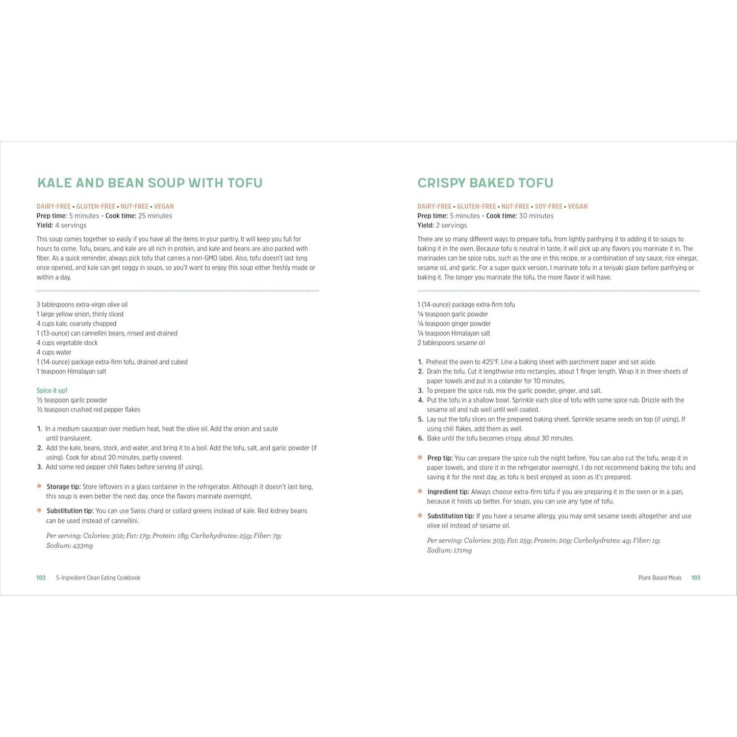 5-Ingredient Clean Eating Cookbook: 125 Simple Recipes to Nourish and Inspire (Spiral Bound)