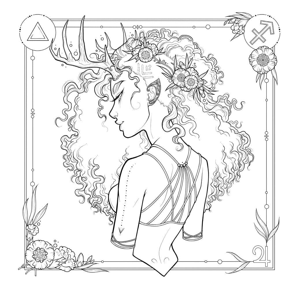 Oceans to Stars: An Astrology Art & Coloring Book