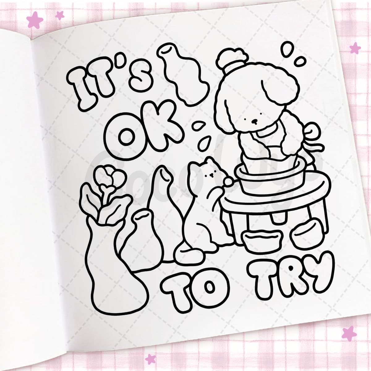 Cozy Vibes: Coloring Book for Adults and Kids (Cozy Spaces Coloring) (Spiral Bound)