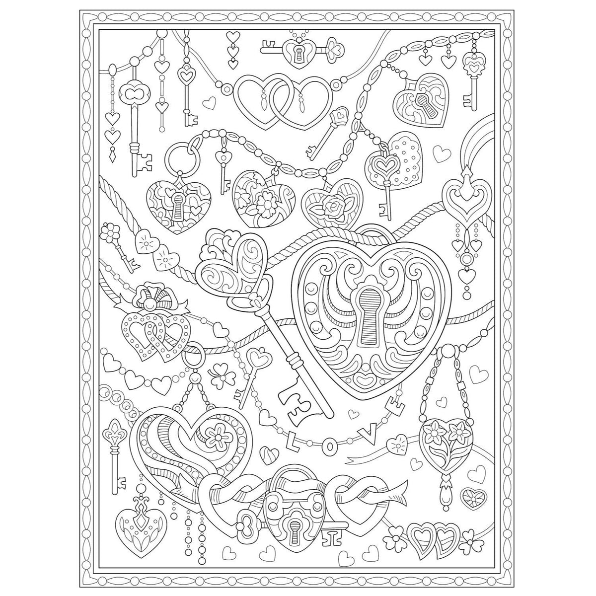Creative Haven Love Coloring Book