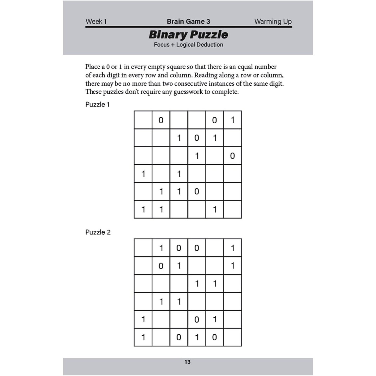 Train Your Brain in Four Weeks: Over 150 Puzzles to Improve Your Mental Agility