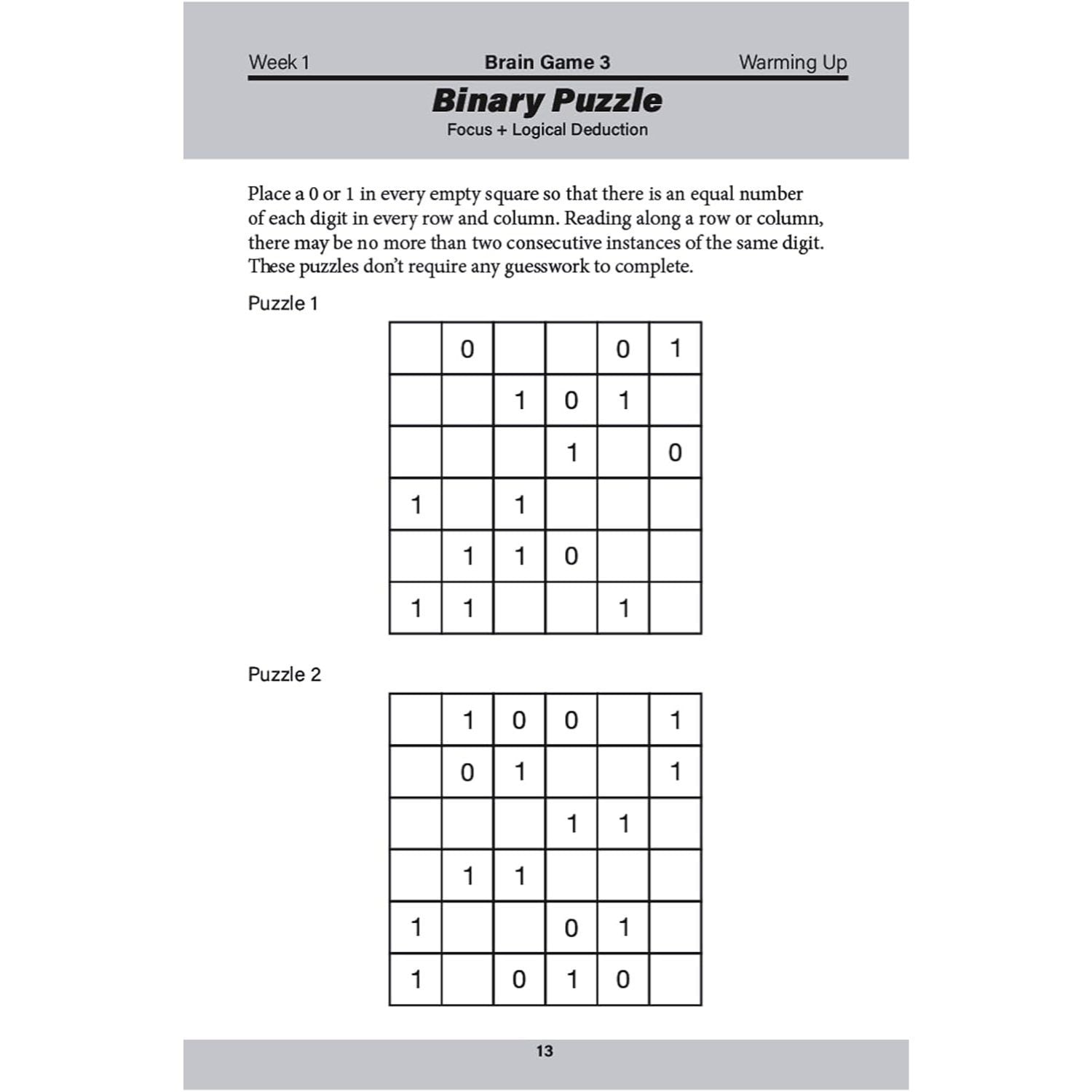 Train Your Brain in Four Weeks: Over 150 Puzzles to Improve Your Mental Agility