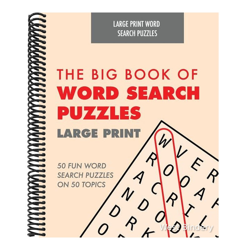 Large Print Word Search Book: The Big Book of Word Search Puzzles: 50 Large Print Word Search Puzzles