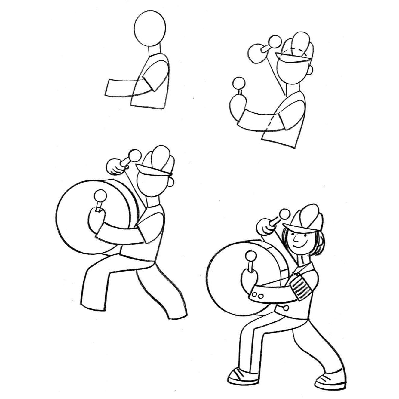 How to Draw People: Easy Step-By-Step Drawings! (Spiral Bound)