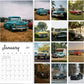 MUKAWA 2027 Wall Calendar, American Pickup Truck Scenes, 11.5" × 14.7"