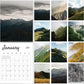 MUKAWA 2027 Mountain Wall Calendar, Four Seasons of Nature, 11.5" × 14.7"