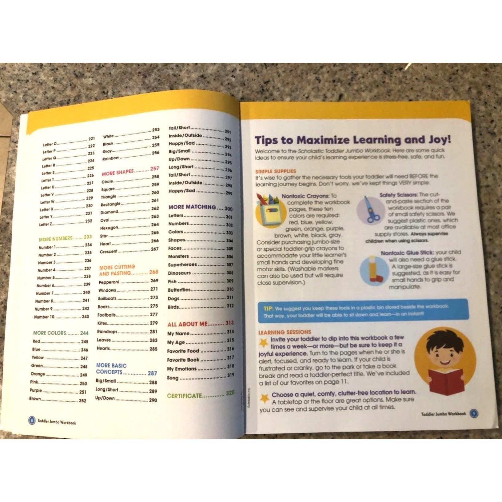 Scholastic Toddler Jumbo Workbook (Spiral Bound)