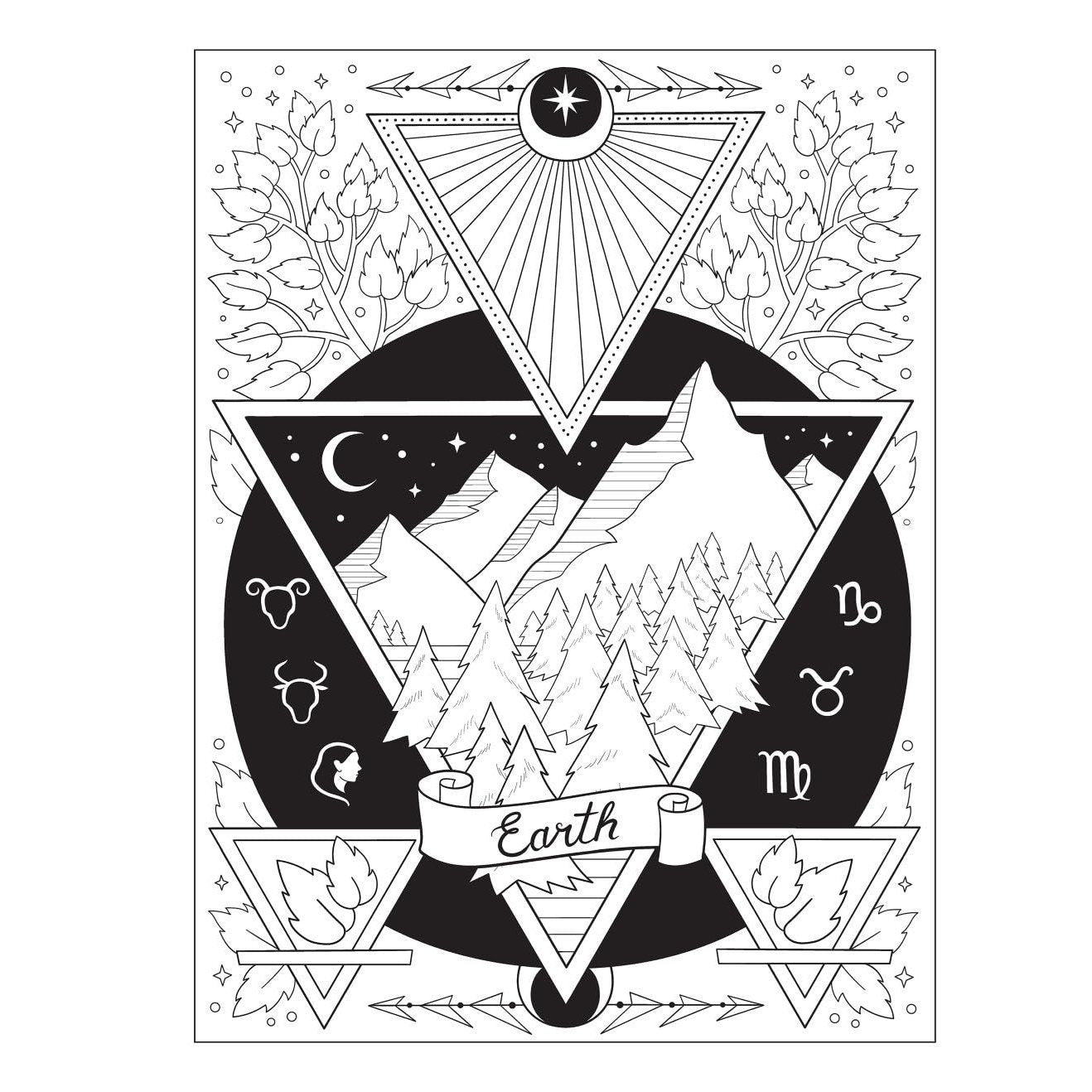 Creative Haven Astrology Coloring Book