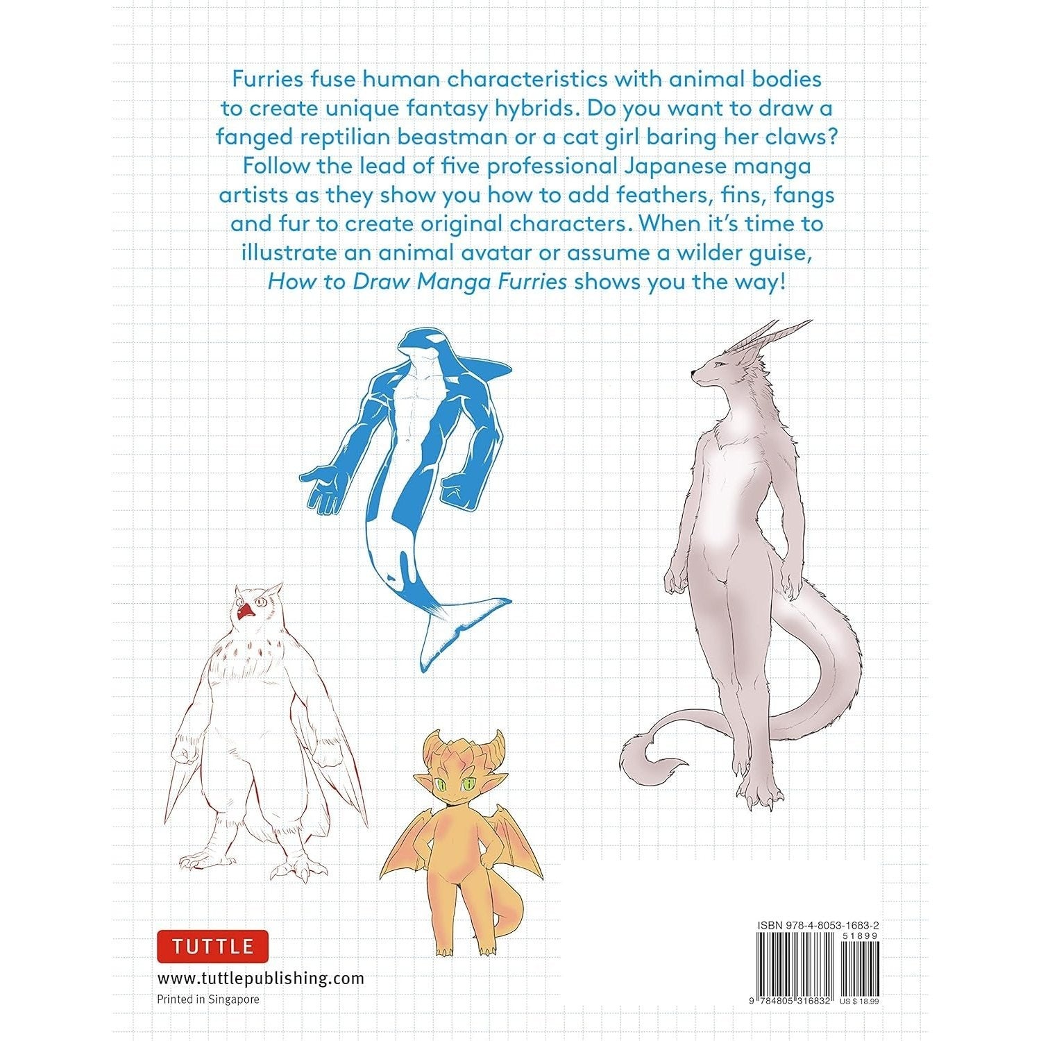 How to Draw Manga Furries: The Complete Guide to Anthropomorphic Fantasy Characters (750 Illustrations)