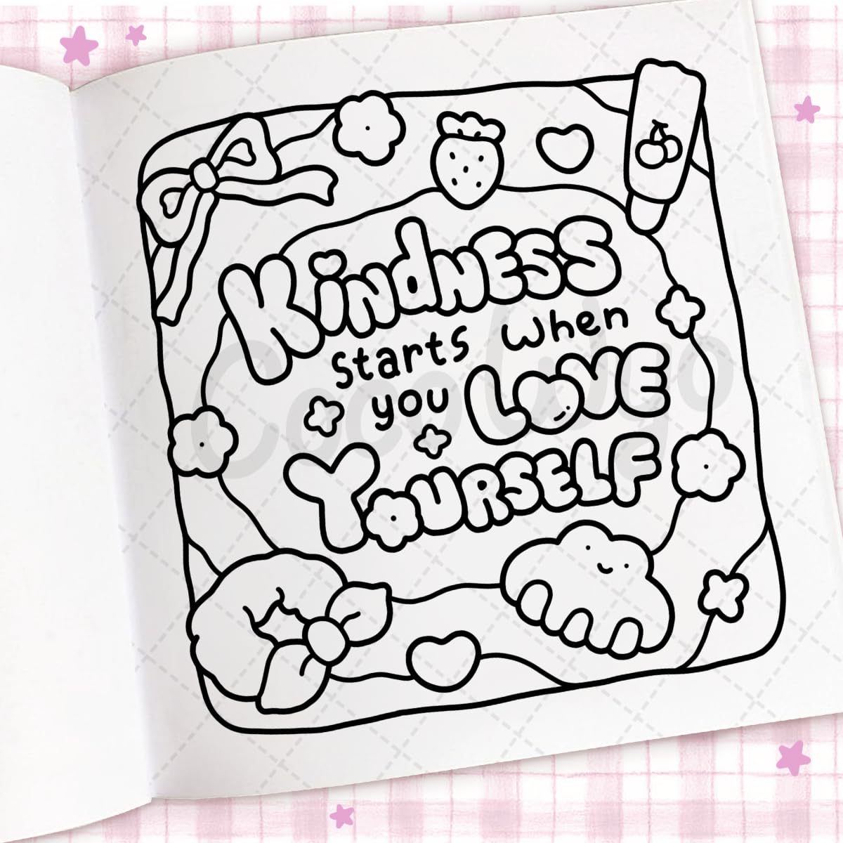 Cozy Vibes: Coloring Book for Adults and Kids (Cozy Spaces Coloring) (Spiral Bound)