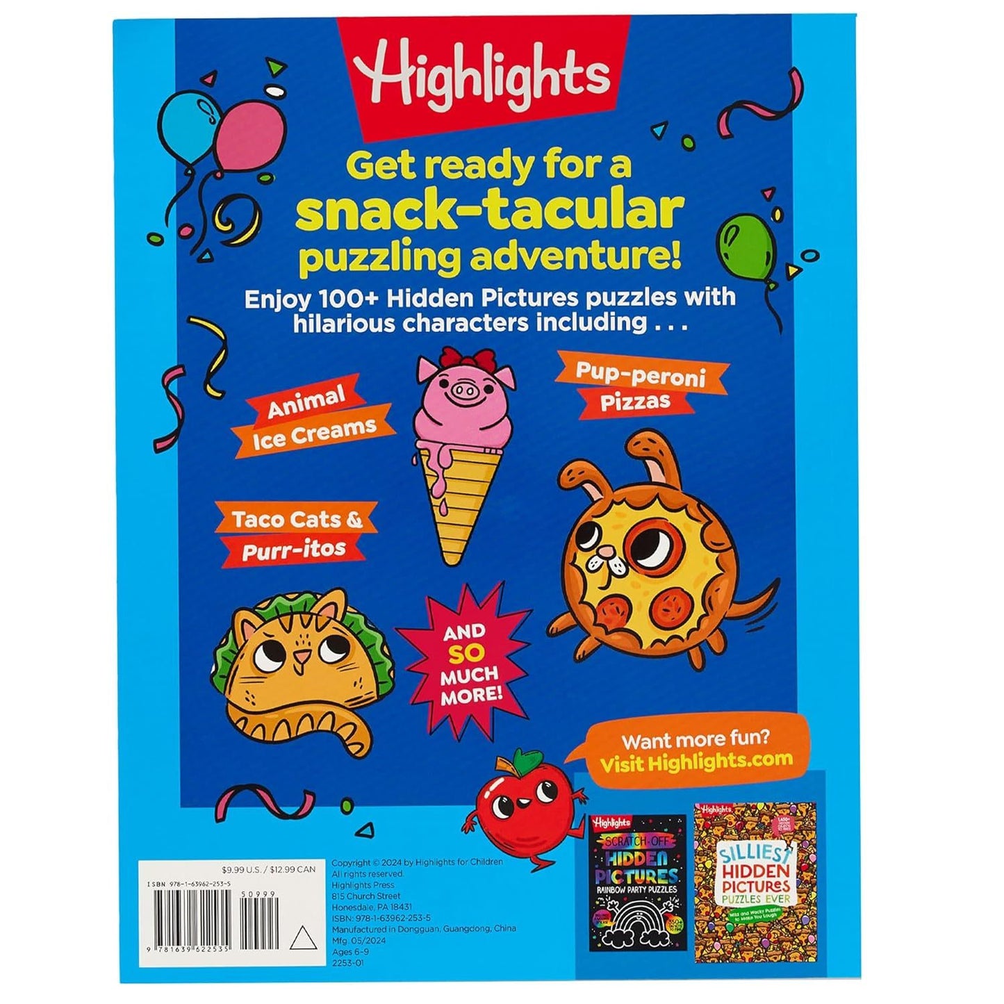 Funny Food Puzzles (Highlights Hidden Pictures) (Spiral Bound)