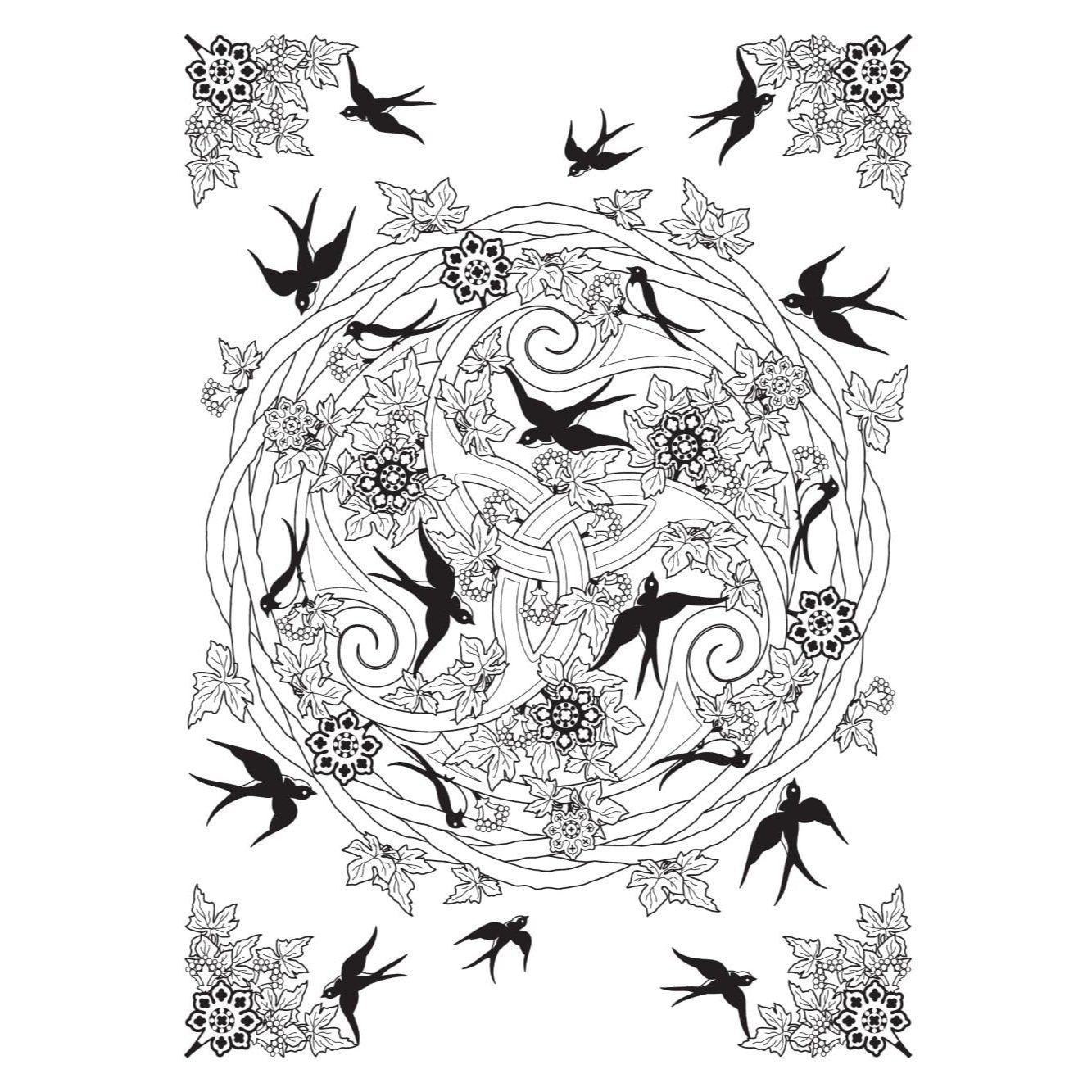 Creative Haven Celtic Nature Designs Coloring Book