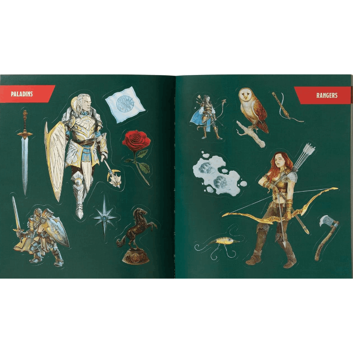 Dungeons & Dragons Stickerology: Legendary Stickers of Monsters, Magical Items, and More: Stickers for Journals, Water Bottles, Laptops, Planners, and