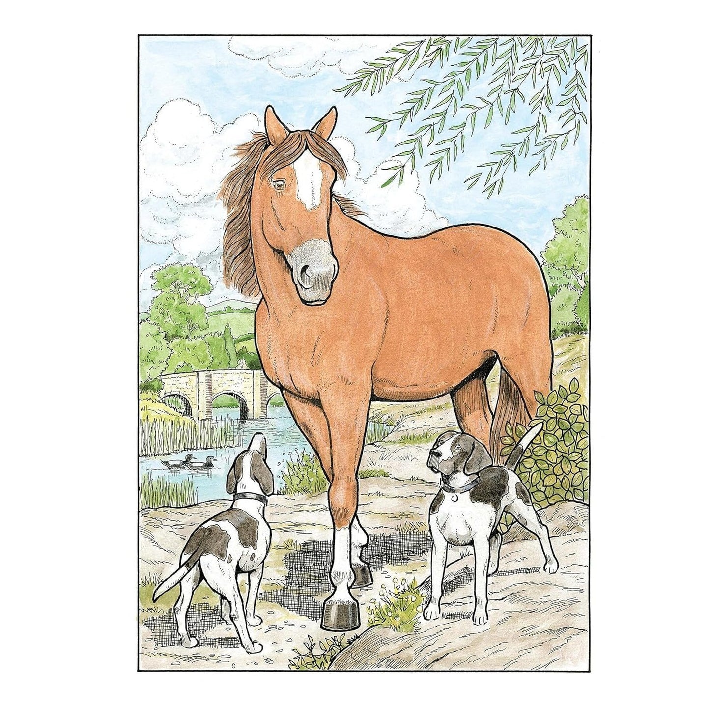 Creative Haven Great Horses Coloring Book