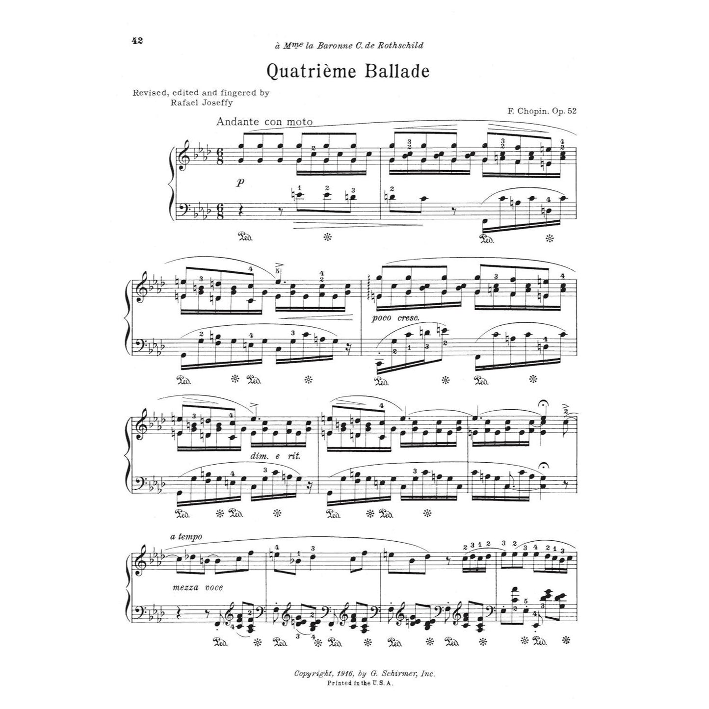 Ballades for the Piano Chopin Schirmer S Library of Musical Classics Vol. 31 Piano Solo Sheet Music Songbook Includes Ballade No. 1, 2, 3 and 4 Hal Le