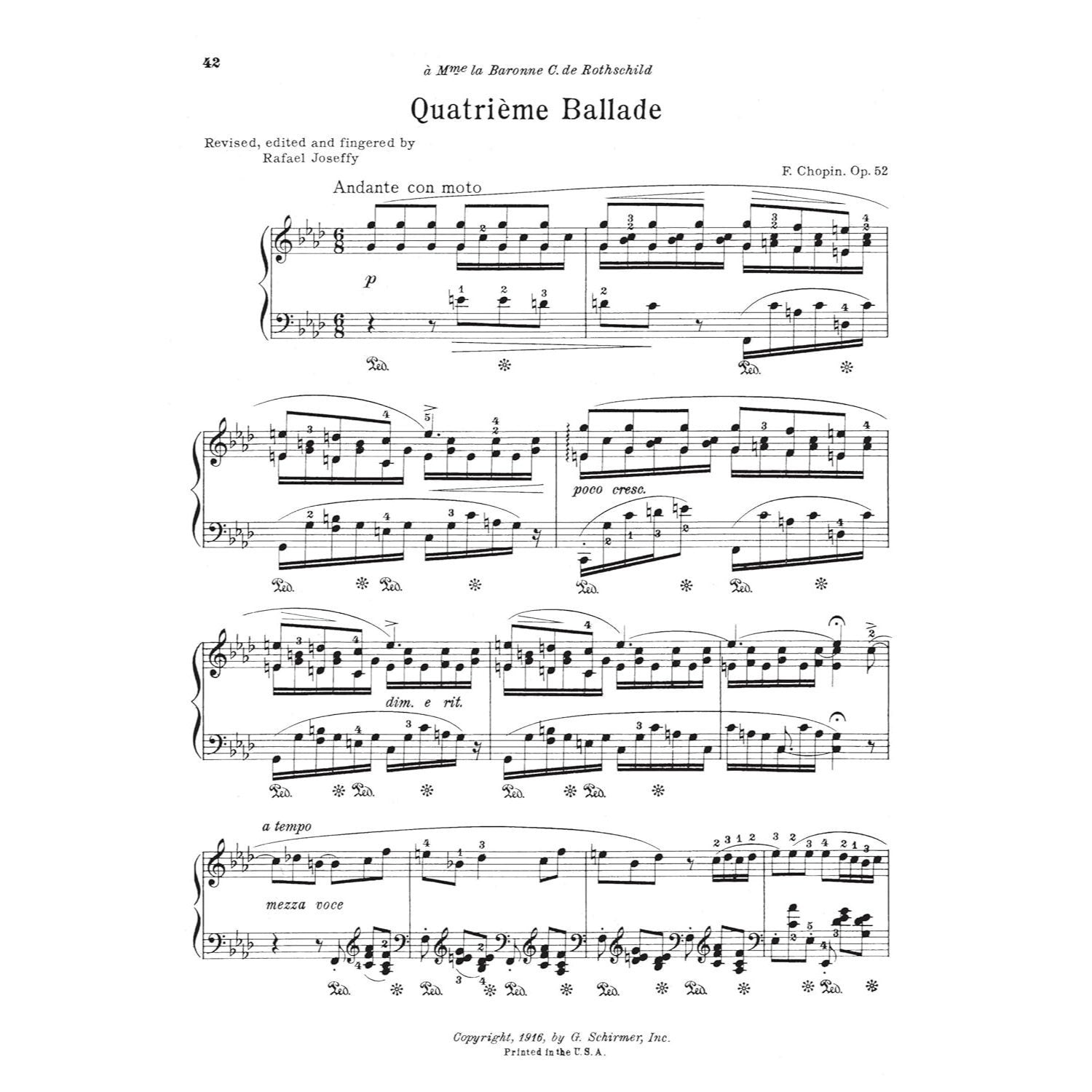 Ballades for the Piano Chopin Schirmer S Library of Musical Classics Vol. 31 Piano Solo Sheet Music Songbook Includes Ballade No. 1, 2, 3 and 4 Hal Le