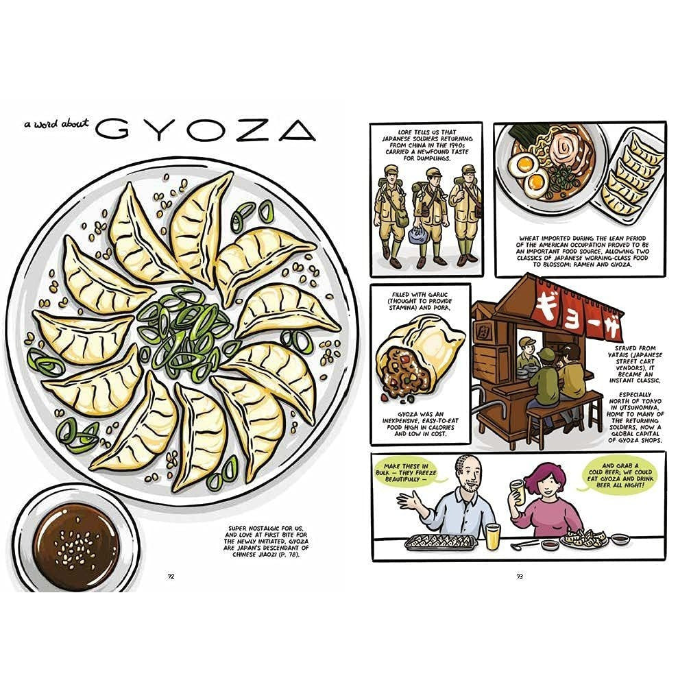 Let's Make Dumplings!: A Comic Book Cookbook (Spiral Bound)