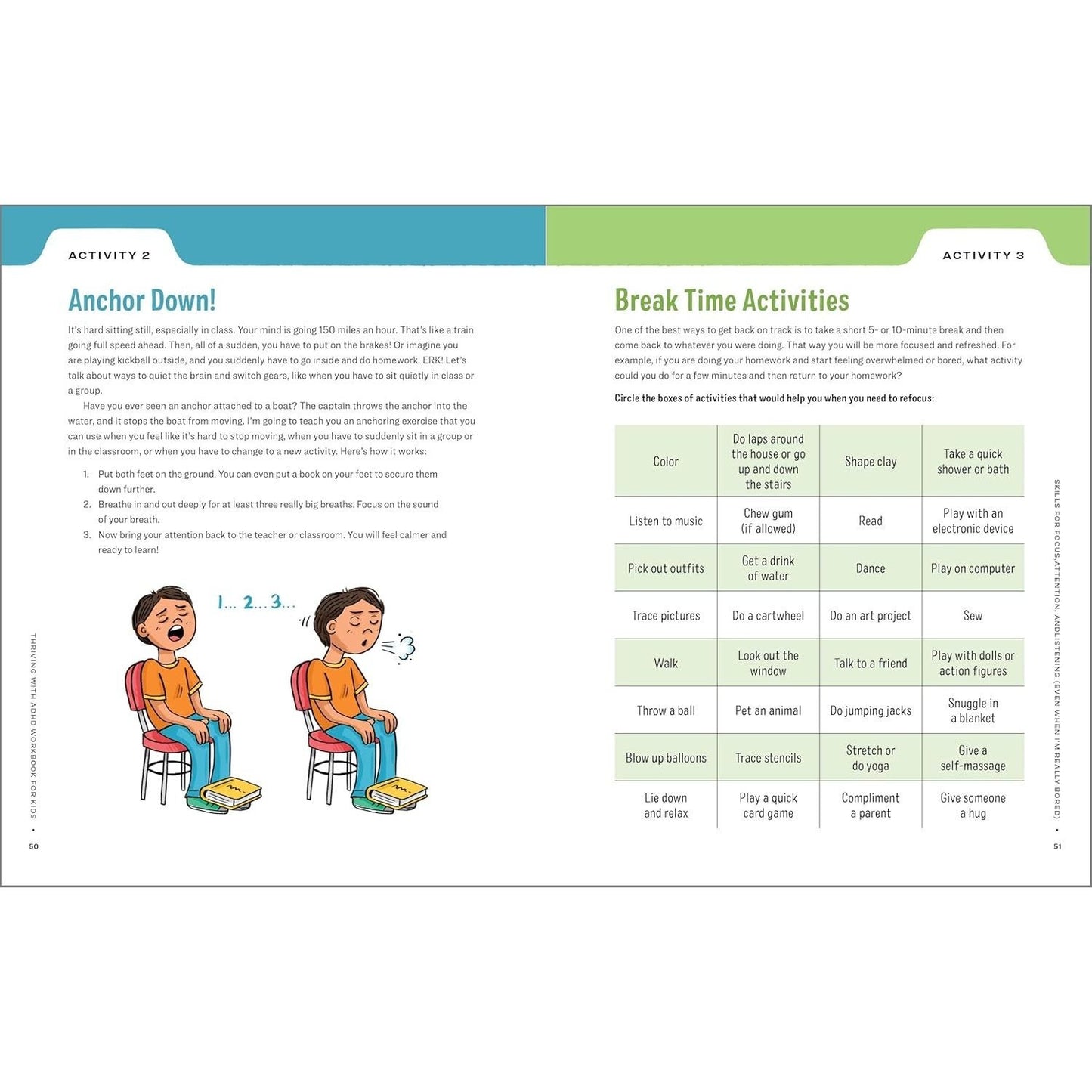 Thriving with ADHD Workbook for Kids: 60 Fun Activities to Help Children Self-Regulate, Focus, and Succeed (Health and Wellness Workbooks for Kids) (Spiral Bound)