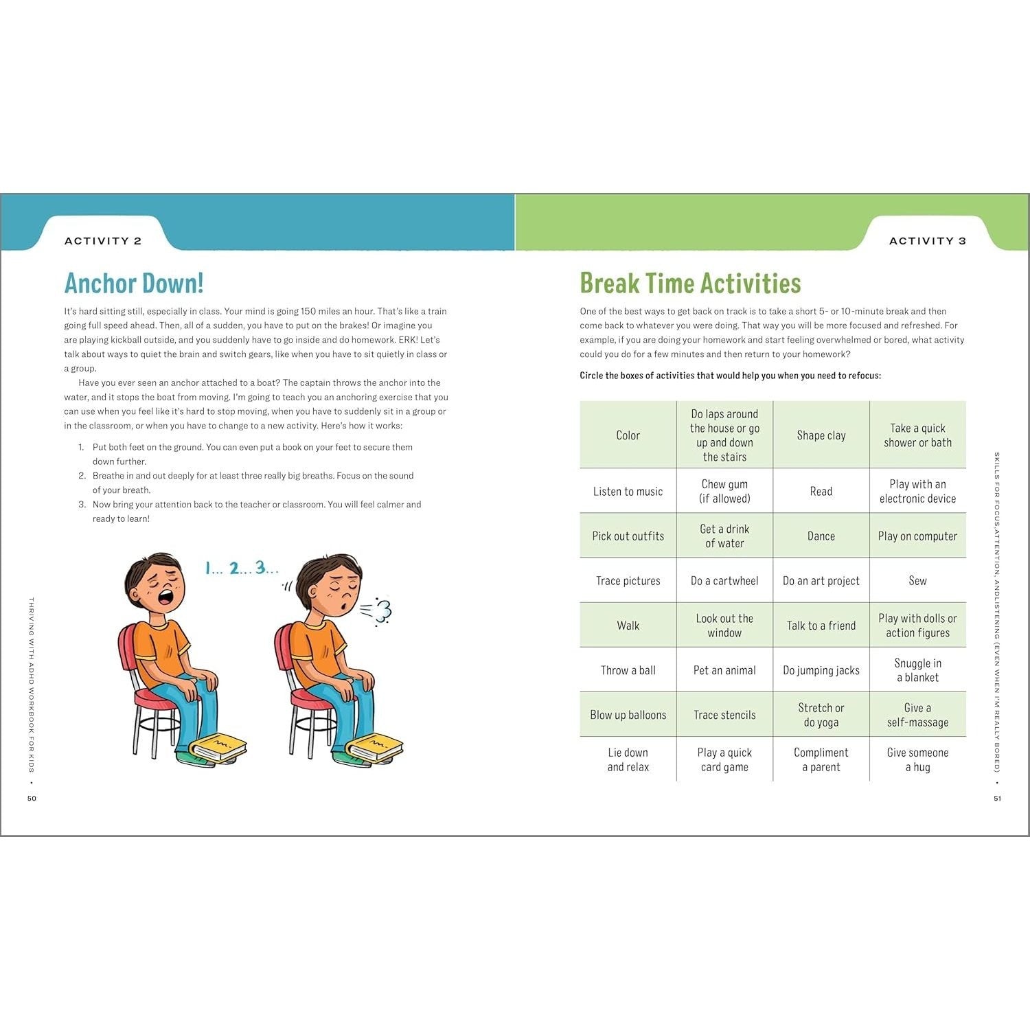 Thriving with ADHD Workbook for Kids: 60 Fun Activities to Help Children Self-Regulate, Focus, and Succeed (Health and Wellness Workbooks for Kids) (Spiral Bound)