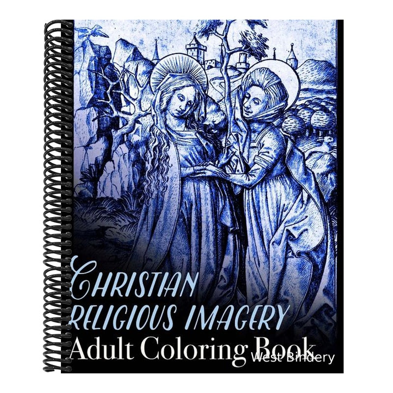 Christian Religious Imagery Adult Coloring Book