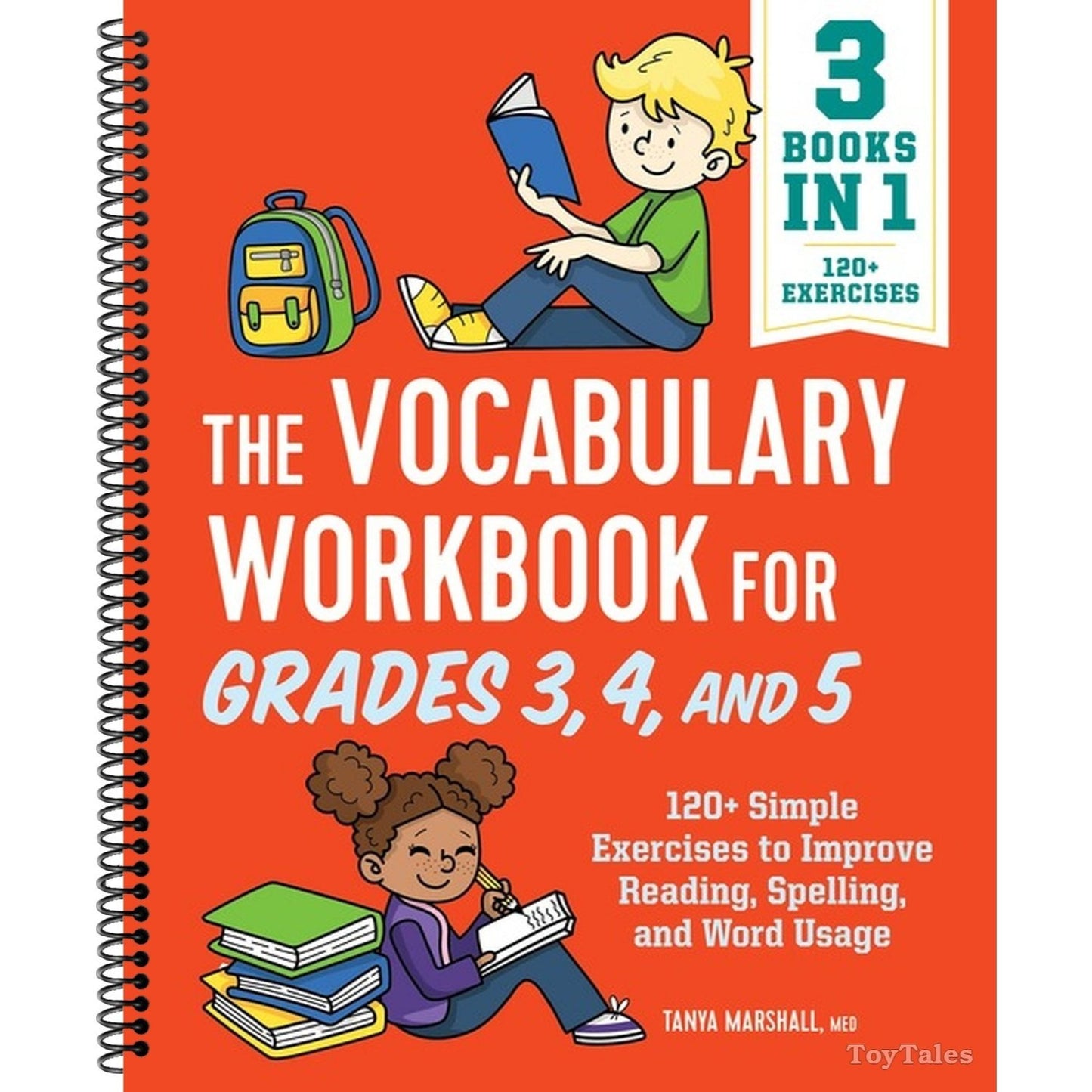 The Vocabulary Workbook for Grades 3, 4, and 5: 120+ Simple Exercises to Improve Reading, Spelling, and Word Usage (English Grammar Workbooks)
