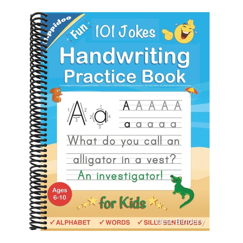 Handwriting Practice Book for Kids Ages 6-8: Printing workbook for Grades 1, 2 & 3, Learn to Trace Alphabet Letters and Numbers 1-100, Sight Words, 10 (Handwriting Practice and Math Drills for Grades 1, 2, 3 & 4 #1) (Spiral Bound)
