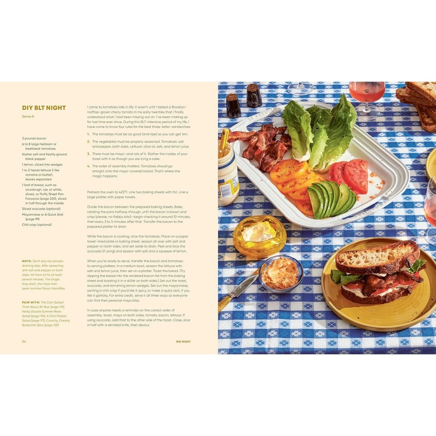 Big Night: Dinners, Parties & Dinner Parties - A Cookbook (Spiral Bound)
