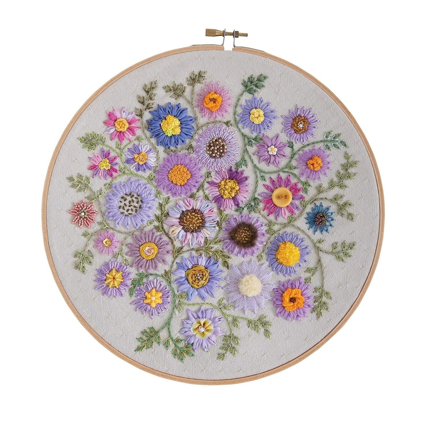 Foolproof Flower Embroidery: 80 Stitches & 400 Combinations in a Variety of Fibers; Add Texture, Color & Sparkle to Your Organic Garden (Spiral Bound)