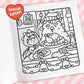 Cozy Christmas: Coloring Book for Adults and Kids (Cozy Spaces Coloring) (Spiral Bound)