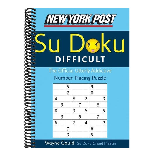 New York Post Difficult Su Doku: The Official Utterly Adictive Number-Placing Puzzle